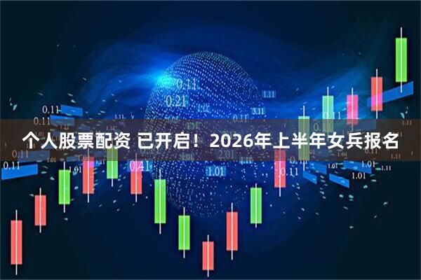 个人股票配资 已开启！2026年上半年女兵报名